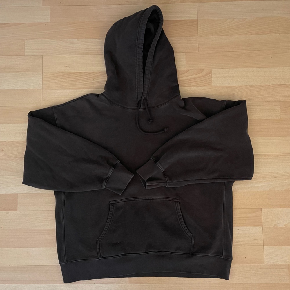 Aritzia TNA Chocolate Brown Boyfriend Hoodie Sweatshirt